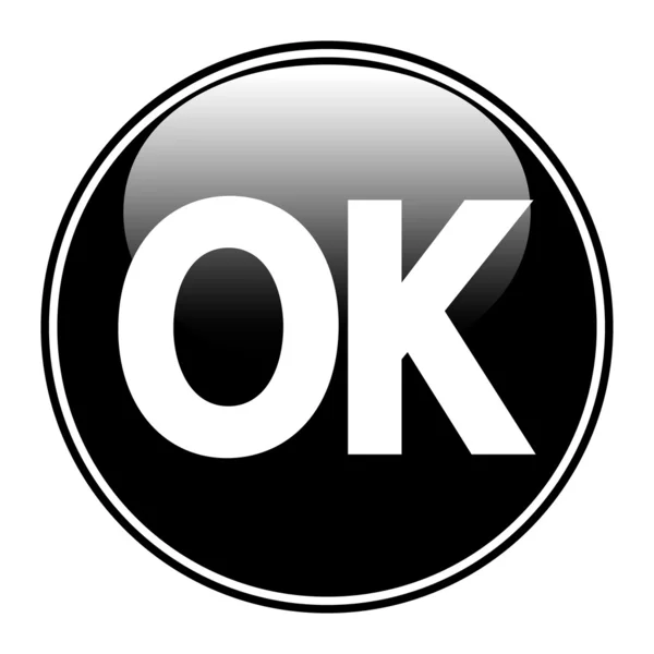 Ok button — Stock Vector