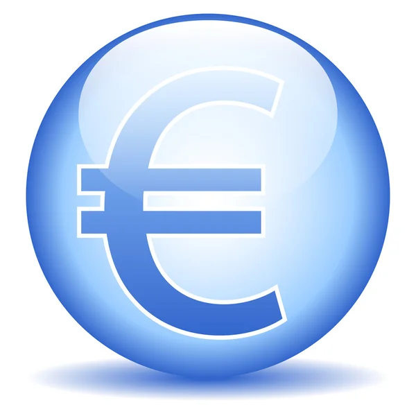 Botón euro — Archivo Imágenes Vectoriales
