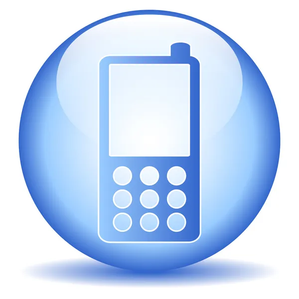Botón de teléfono — Vector de stock