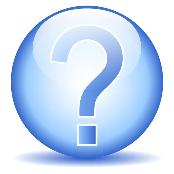 Question button — Stock Vector