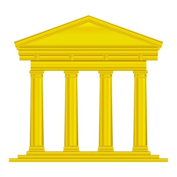 Temple toscan d'or — Image vectorielle