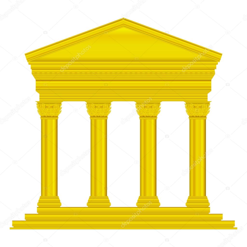 Gold corinthian temple