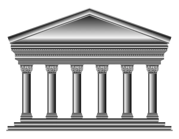 Templo corintio — Vector de stock