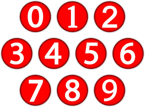 Numbers set — Stock Vector