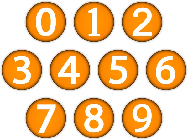 Numbers set — Stock Vector