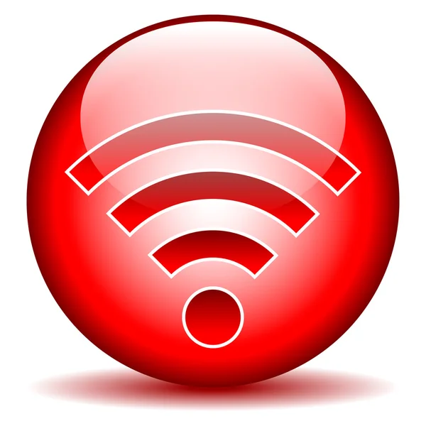 Tasto icona Wi-Fi — Vettoriale Stock