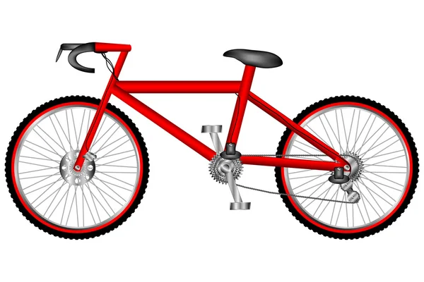 Велосипед гонки дорога на белый, eps 10. — стоковый вектор