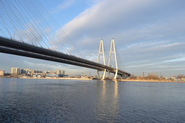 St. Petersburg 'daki Kablo Kalan Köprü