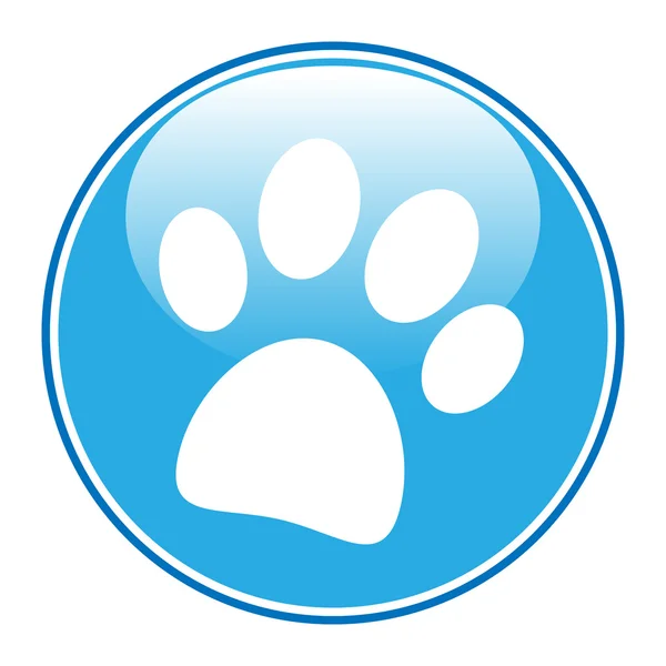 Paw knop — Stockvector