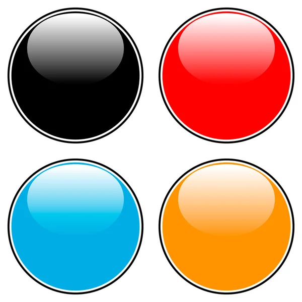 Blank buttons set — Stock Vector