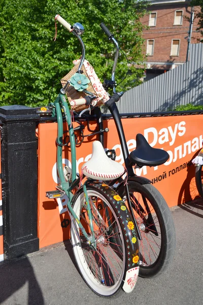 Zaparkovaný bikes. Festival "pro velogorod". — Stock fotografie