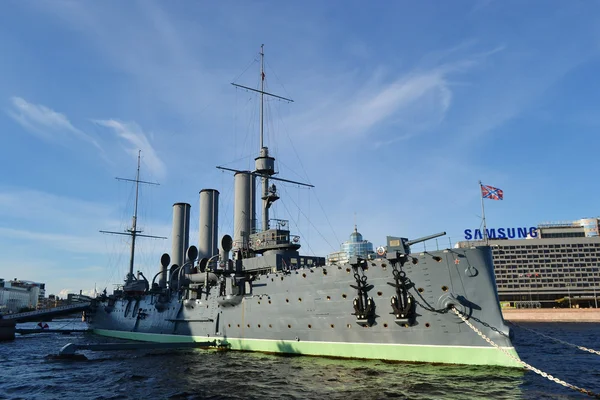 Krążownik Aurora Muzeum w Sankt Petersburgu — Zdjęcie stockowe