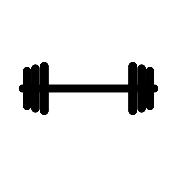 Barbell pictogram — Stockvector