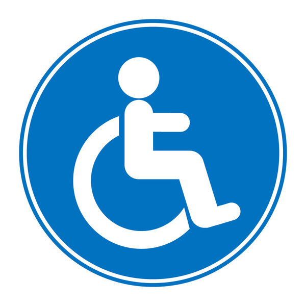 Disabled icon sign