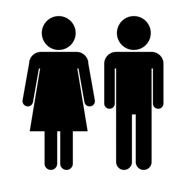 Male and Female icons — Stock Vector