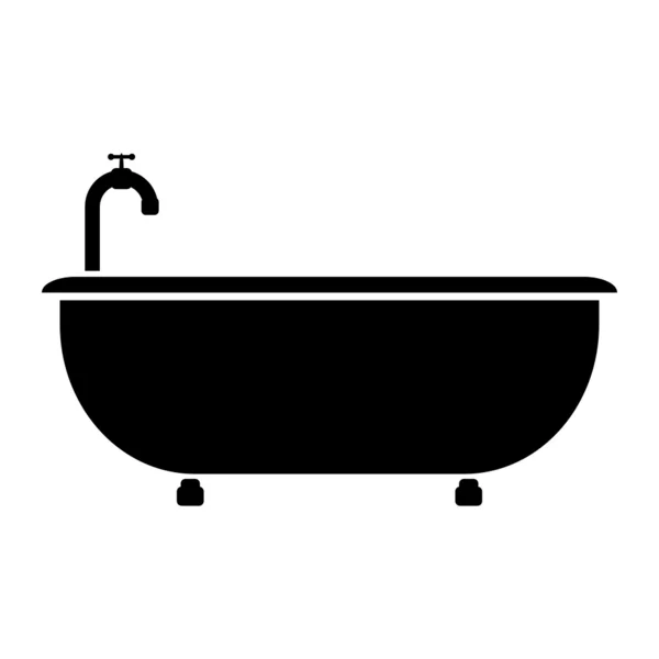 Icône de baignoire — Image vectorielle