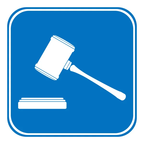 Judge gavel icon — Stock Vector