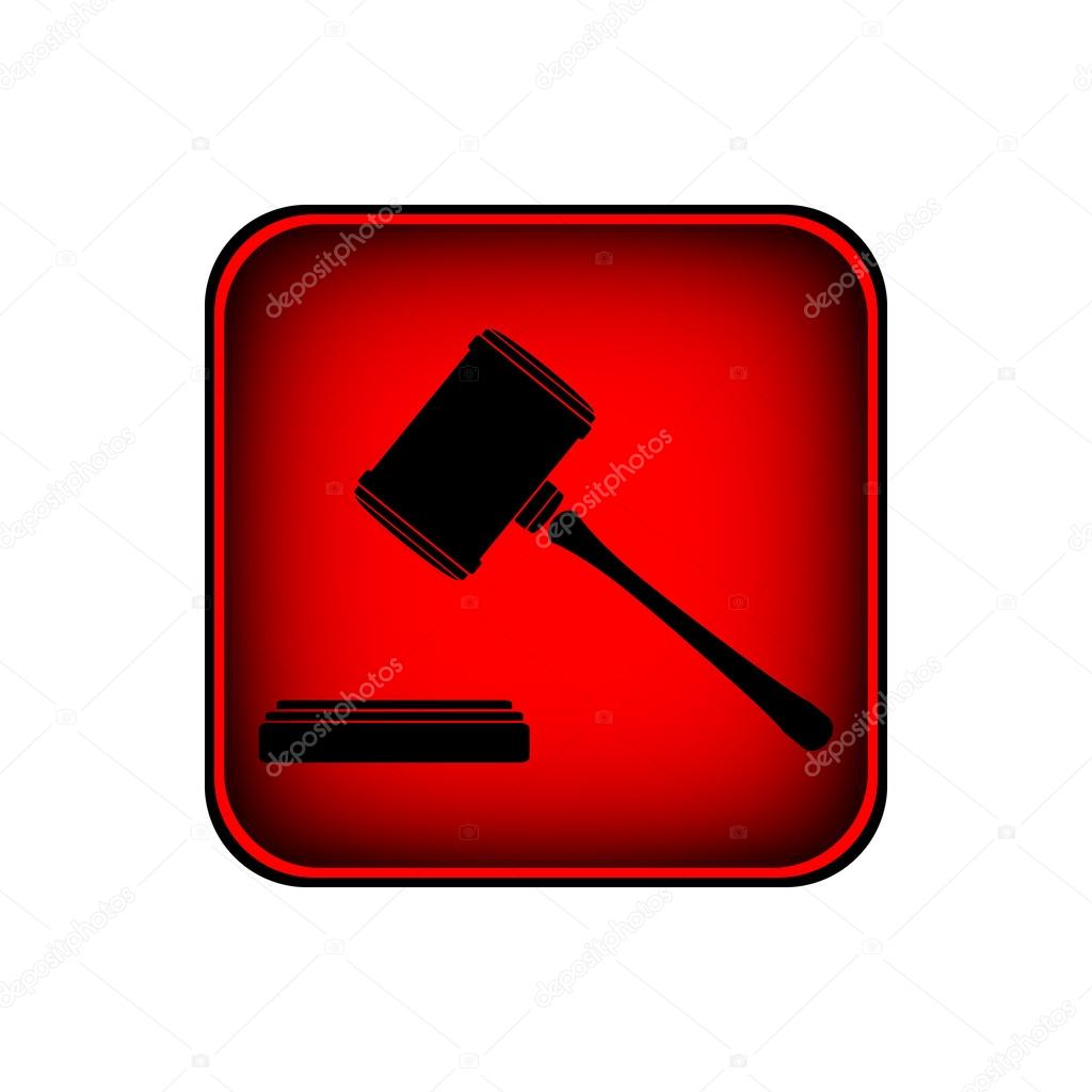 Judge gavel icon