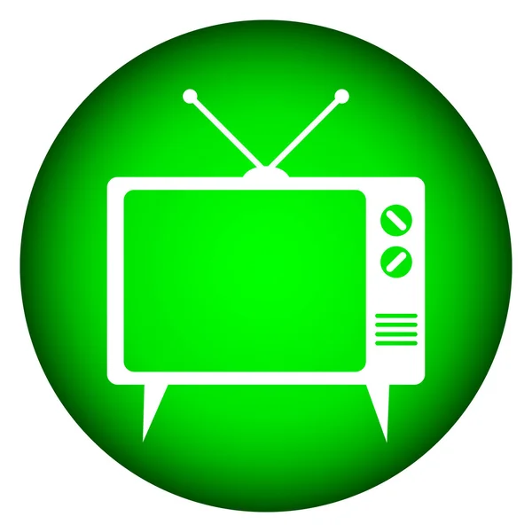 Кнопка телевизора — стоковый вектор