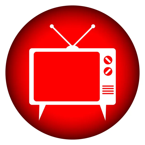 TV button — Stock Vector