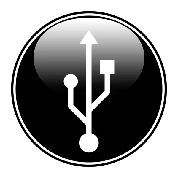 USB-ikon — Stock Vector