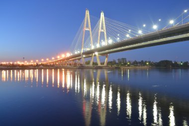 Askılı köprü, gece, st.petersburg.