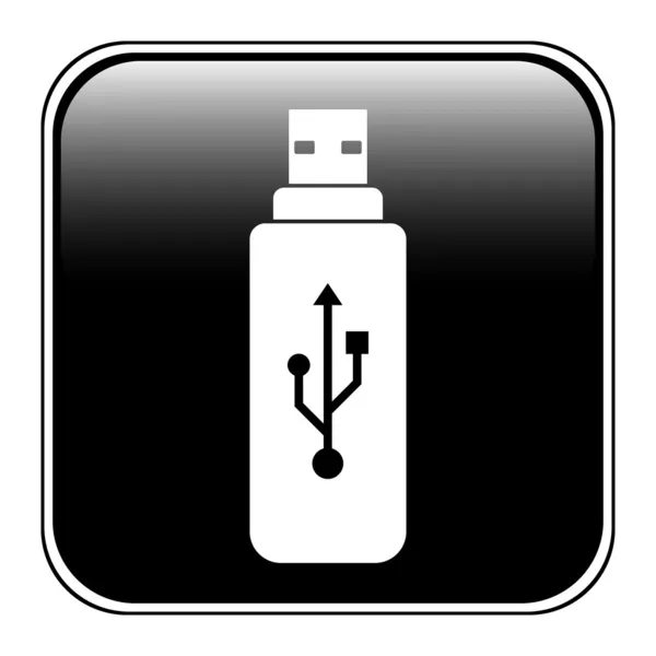 Usb botão flash — Vetor de Stock