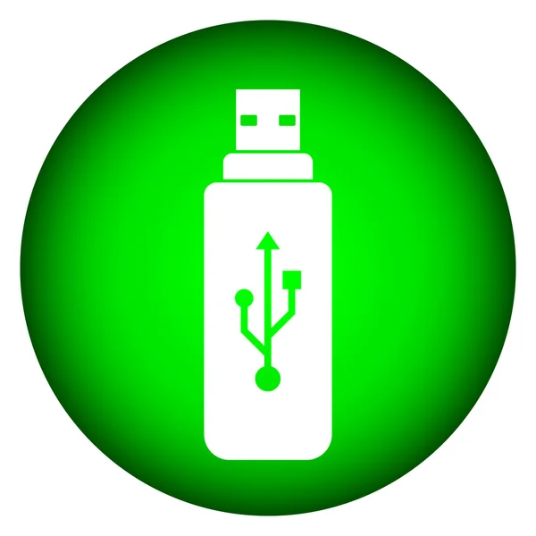 USB flash knop — Stockvector