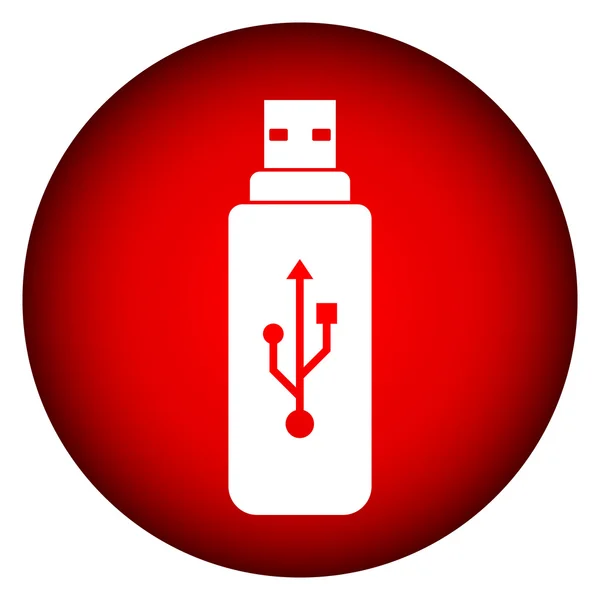 Usb botón de flash — Vector de stock