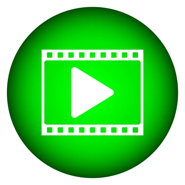 Filmový pás s ikonou přehrávání — Stockový vektor
