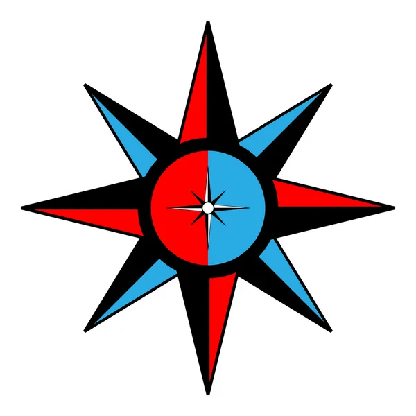 Kompass-Symbol — Stockvektor