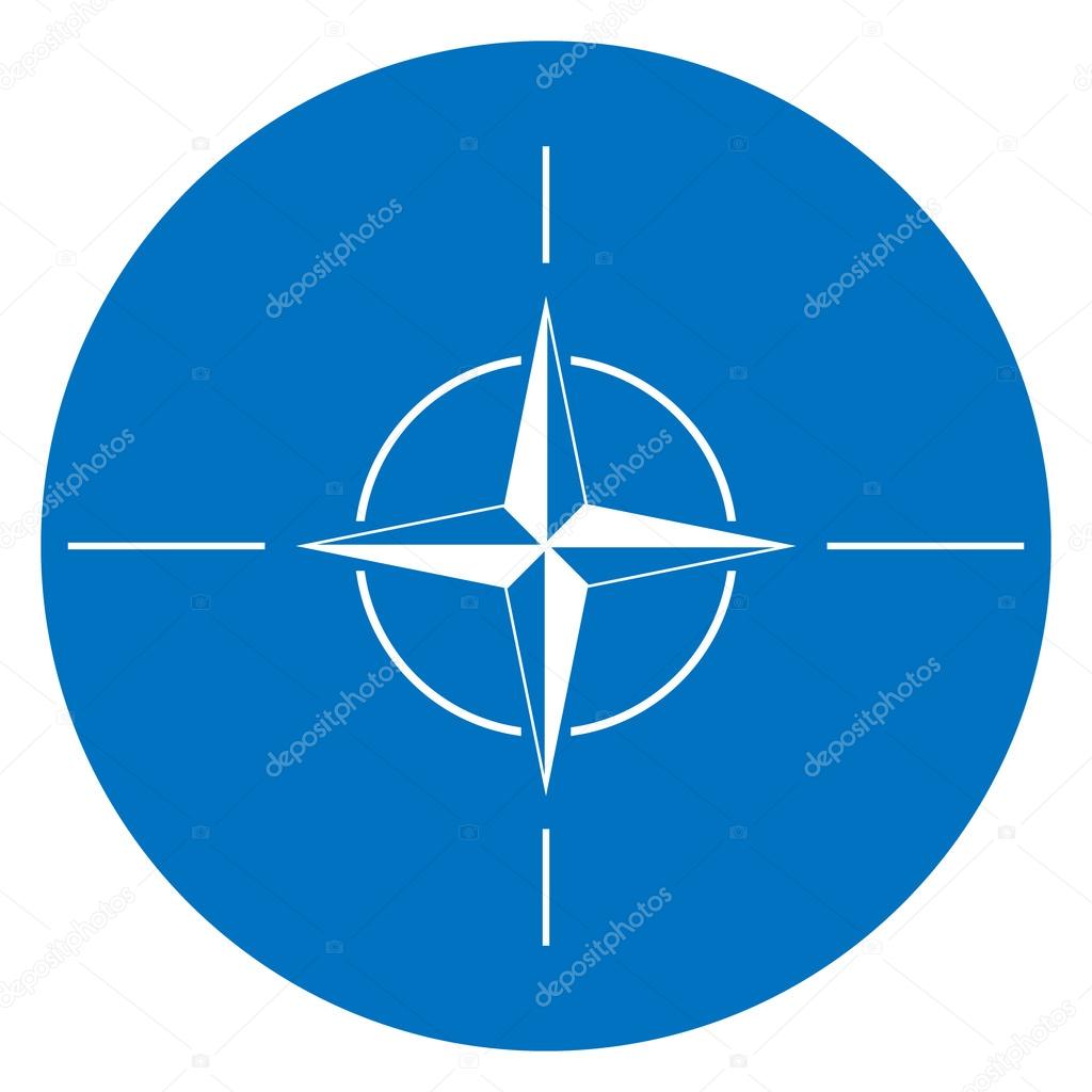 Nato Flag Button Stock Vector Image By C Konstsem 46956405