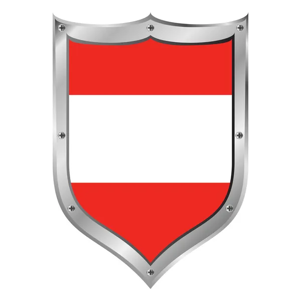 Κουμπί "σημαία" Αυστρία. — Διανυσματικό Αρχείο