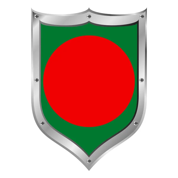 Bangladesh vlag knop. — Stockvector
