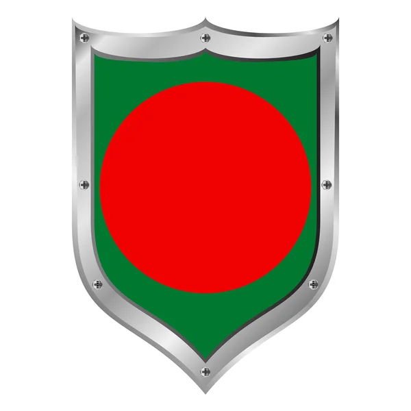 Botón de bandera bangladesh . — Archivo Imágenes Vectoriales