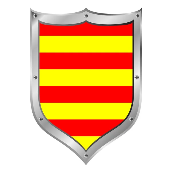 Готель Catalonia прапор кнопки . — стоковий вектор