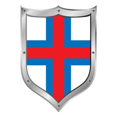 Faroe Adaları bayrağı düğmesi.