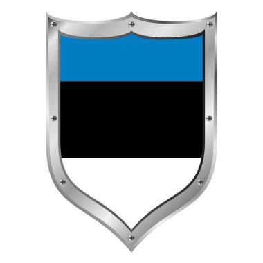 Estonya bayrağı düğmesi.