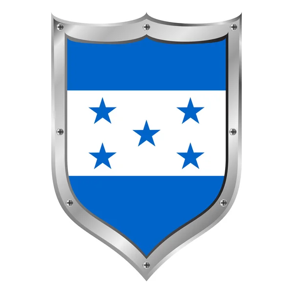 Honduras flagga knappen. — Stock vektor