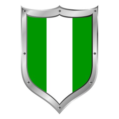 Nijerya bayrak düğmesini.