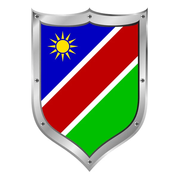 Bouton drapeau Namibie . — Image vectorielle