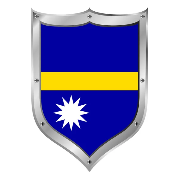 Bouton drapeau Nauru . — Image vectorielle