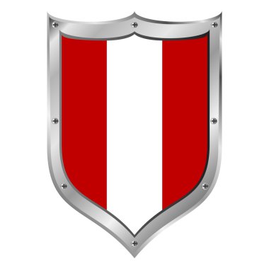 Peru bayrağı düğmesi.