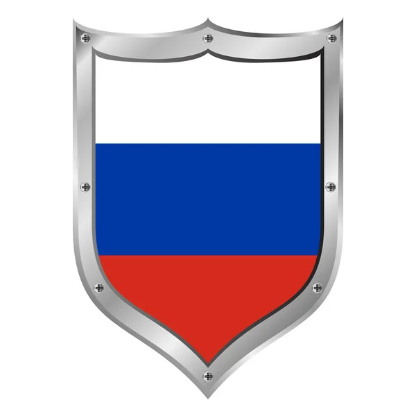 ロシアのフラグ ボタン. — ストックベクタ
