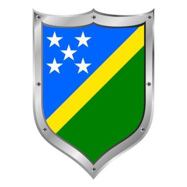 Solomon Adaları bayrağı düğmesi.