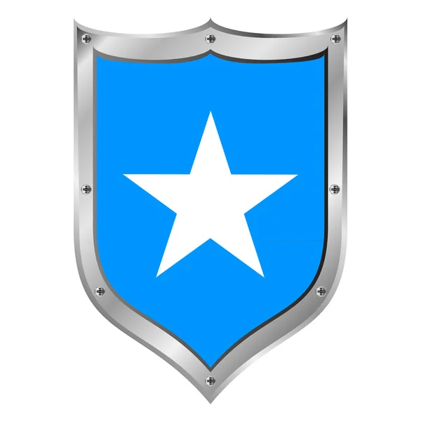 Somalia flag button. — Stock Vector