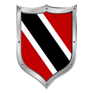 Trinidad ve Tobago bayrak düğmesi.