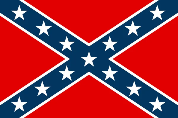 La bandera confederada — Archivo Imágenes Vectoriales