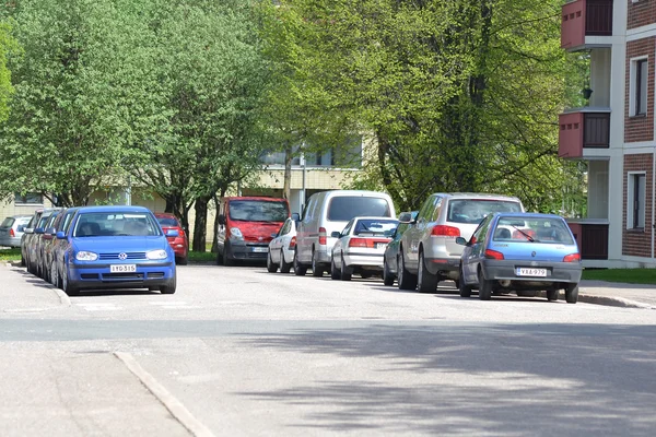 Auto's op straat — Stockfoto