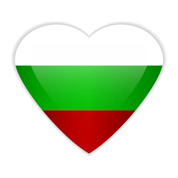 Bulgaria flag button. — Stock Vector